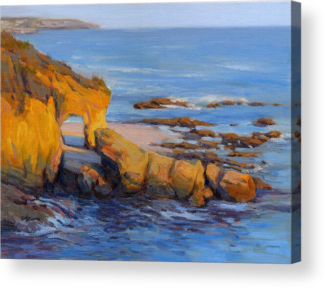 South Acrylic Print featuring the painting The Golden Hour by Konnie Kim