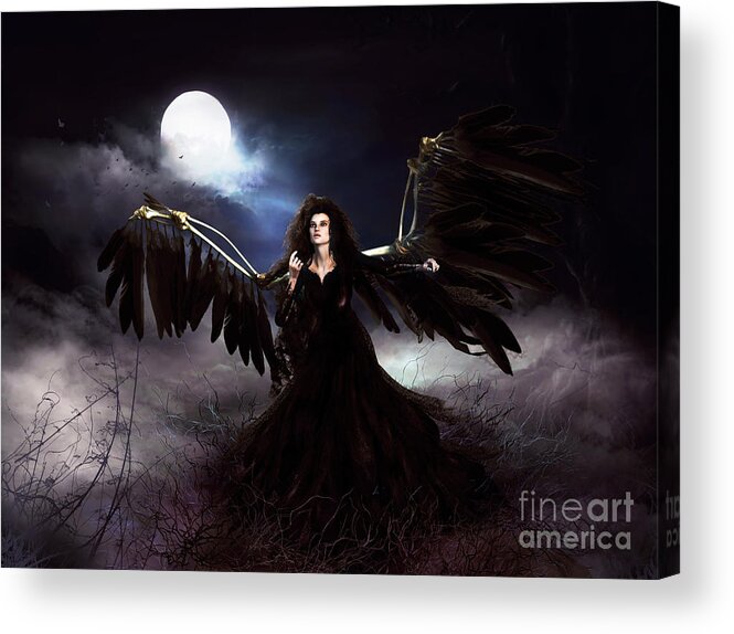 Leaving The Nest Acrylic Print featuring the digital art Leaving the Nest by Shanina Conway