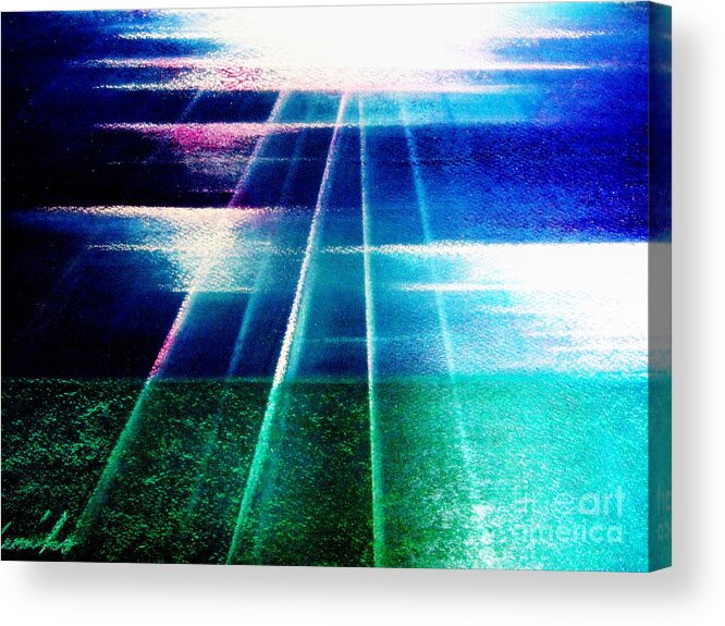 Light.sunshine Acrylic Print featuring the painting Light Sea by Kumiko Mayer