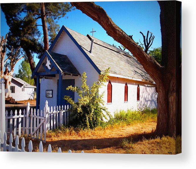 Temecula Acrylic Print featuring the photograph Little Country Church by Glenn McCarthy Art and Photography