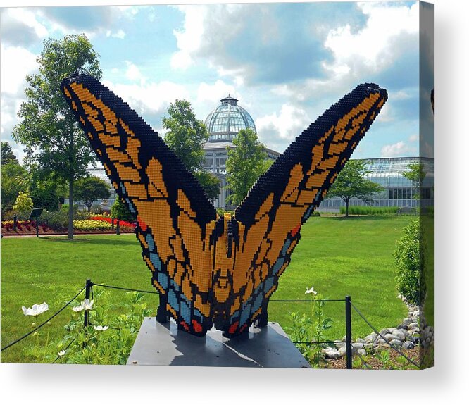 Richmond Acrylic Print featuring the photograph Logo Sculptures 4 by Ron Kandt