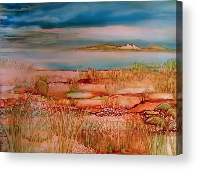 Cape Cod Acrylic Print featuring the painting Low Tide by Betsy Carlson Cross