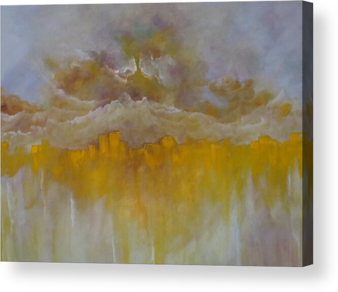 Abstract Acrylic Print featuring the painting Luminescence by Soraya Silvestri