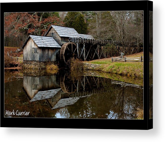 Landscape Acrylic Print featuring the photograph Mabry Mill IV by Mark Currier