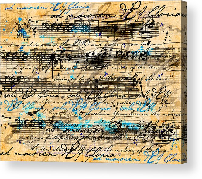 Music Acrylic Print featuring the digital art Maiorem by Gary Bodnar