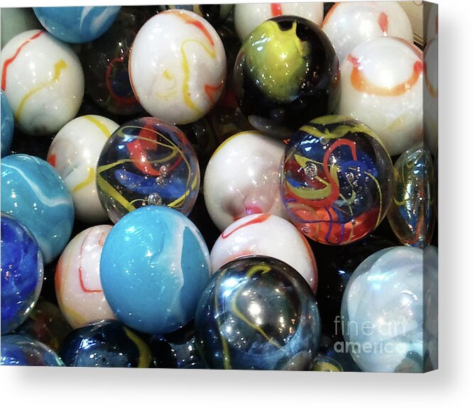 Marbles Acrylic Print featuring the photograph Marbles by Leara Nicole Morris-Clark