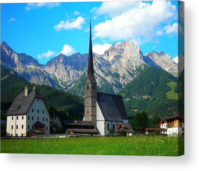 Europe Acrylic Print featuring the photograph Maria Alm am Steinernen Meer by Juergen Weiss
