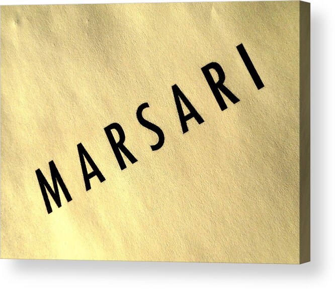 Gold Acrylic Print featuring the photograph Marsari Gold by Marsari