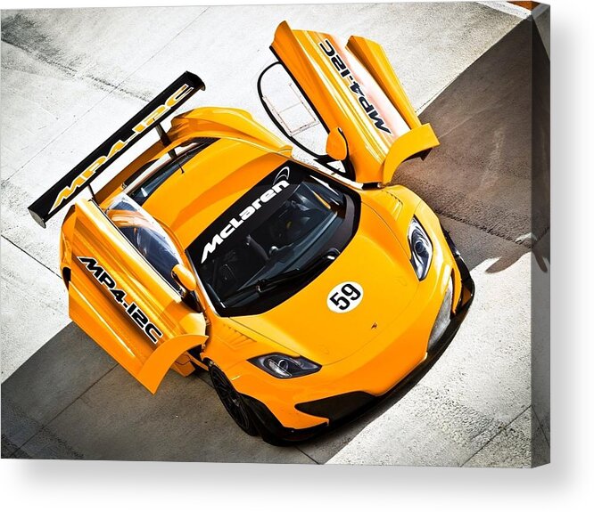 Mclaren Acrylic Print featuring the photograph McLaren by Jackie Russo