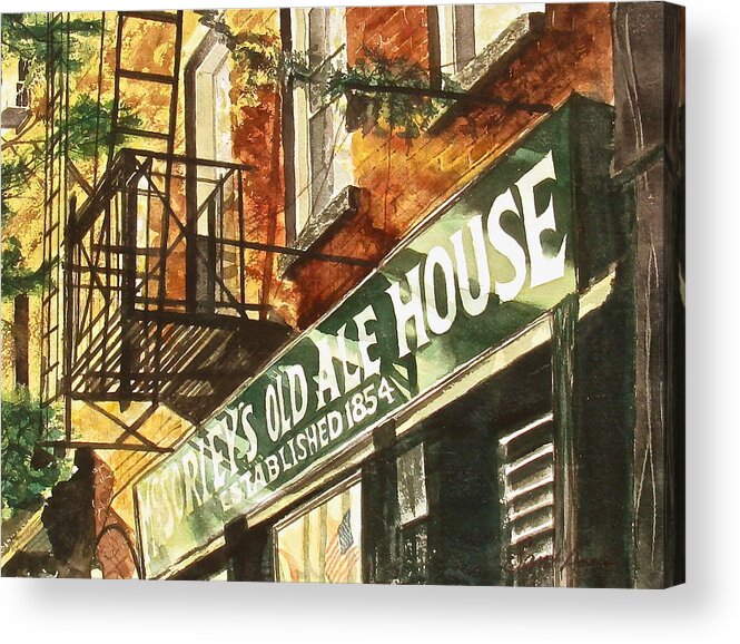 Mcsorley's Acrylic Print featuring the painting McSorley's by Frank SantAgata