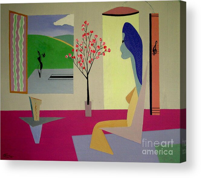 Dancing Acrylic Print featuring the painting Memories of May by Bill OConnor