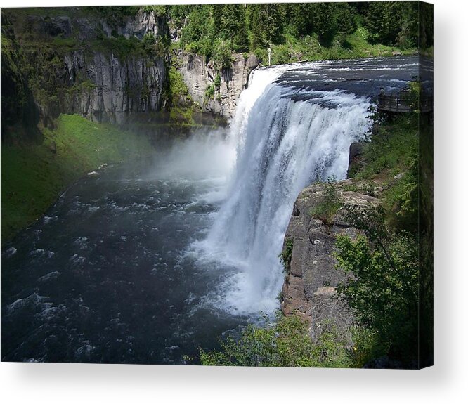 Landscape Acrylic Print featuring the photograph Mesa Falls by Gale Cochran-Smith