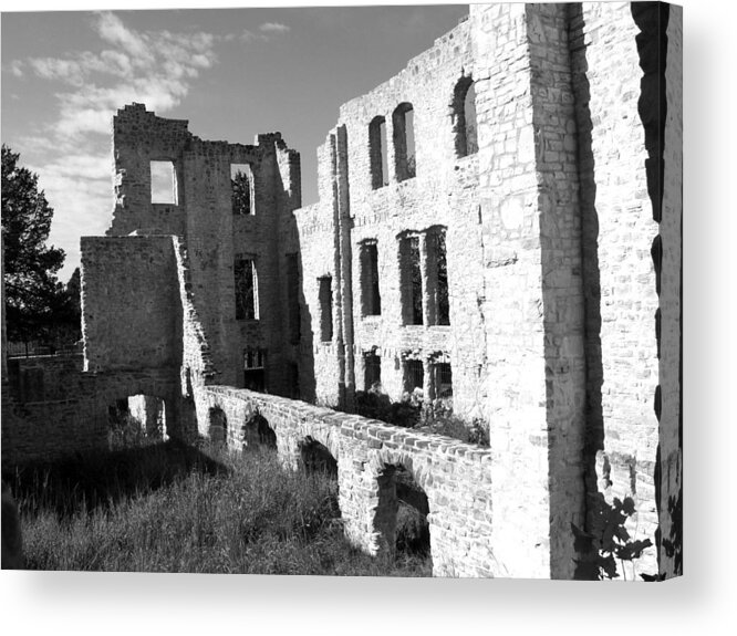 Facade Acrylic Print featuring the photograph Missouri Ruins by Carol Sweetwood