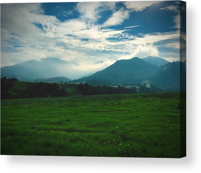 Mountain Acrylic Print featuring the photograph Misty Mountain Hop by Brad Hodges