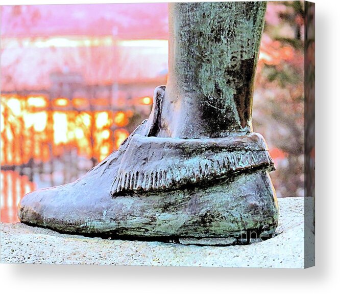 Moccasin Acrylic Print featuring the photograph Moccasin by Janice Drew