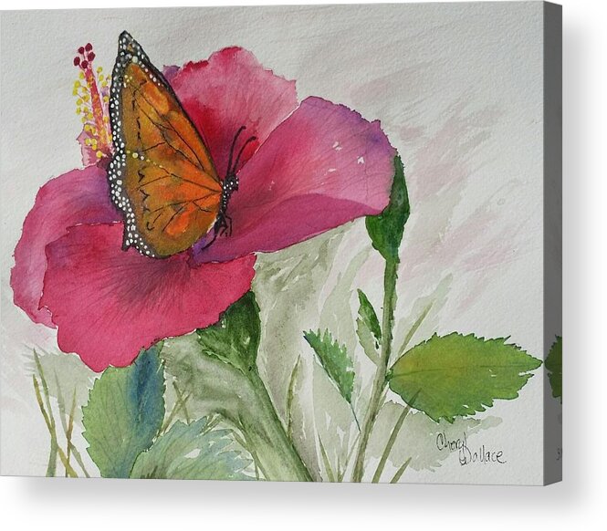 Monarch Acrylic Print featuring the painting Moment in Time by Cheryl Wallace