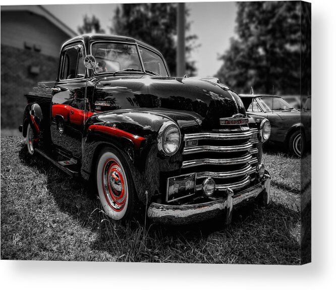 Chevy Acrylic Print featuring the photograph Monte Carlo in the Mirror by Lance Vaughn
