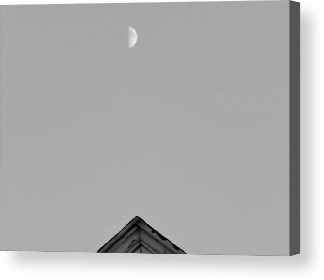 Moon Acrylic Print featuring the photograph Moon Symmetry by Jan Gelders