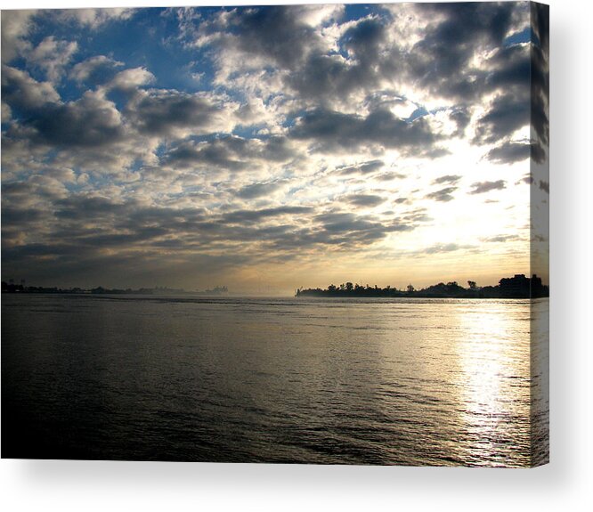 Water Acrylic Print featuring the photograph Morning On the Mississppi River by Tom Hefko