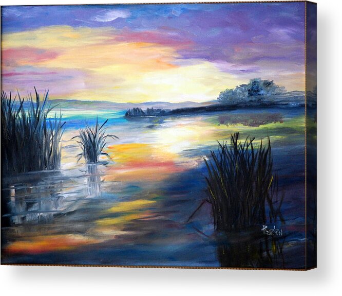 Morning Acrylic Print featuring the painting Morning by Phil Burton