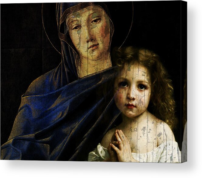 Reunion Acrylic Print featuring the mixed media Mother and Child Reunion by Paul Lovering