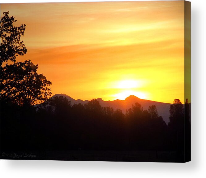 Sunrise Acrylic Print featuring the photograph Mount Lassen Sunrise 03 23 15 II by Joyce Dickens