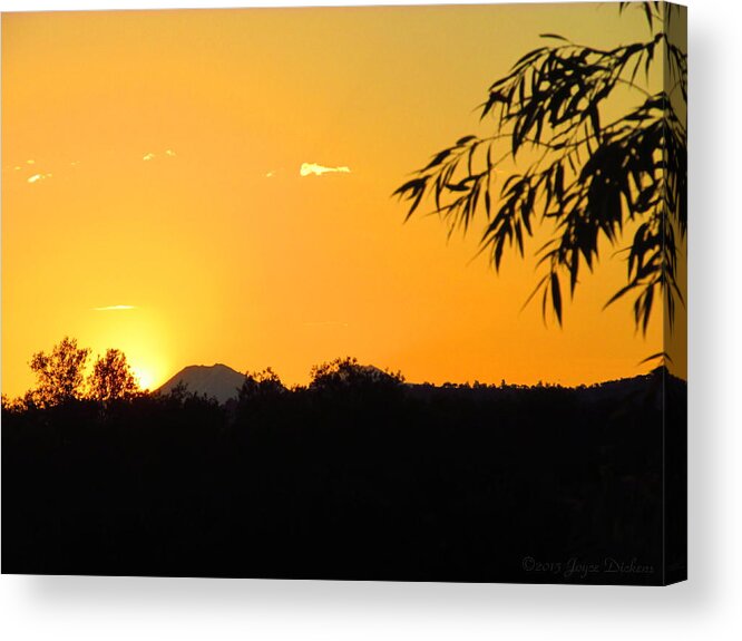 Sunrise Acrylic Print featuring the photograph Mount Lassen Sunrise At The Ranch by Joyce Dickens