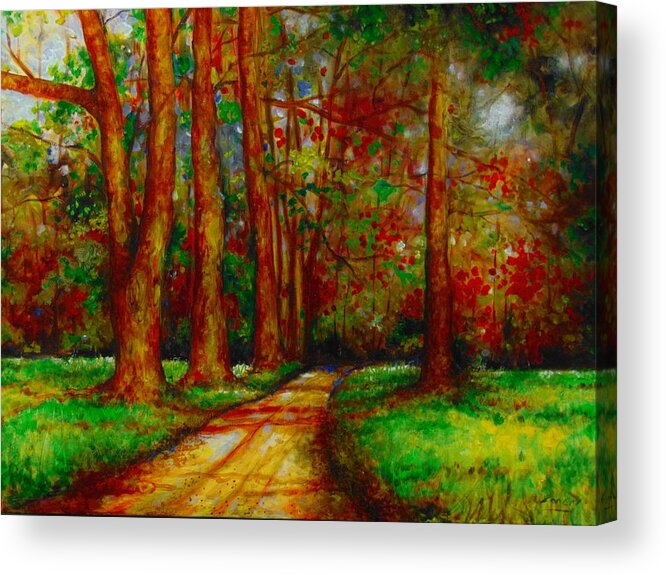 Landscape Acrylic Print featuring the painting My Land by Emery Franklin