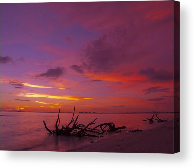Usa Acrylic Print featuring the photograph Mysterious Sunset by Melanie Viola