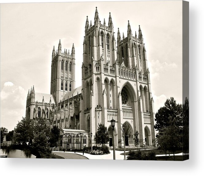 2010 Acrylic Print featuring the photograph National Cathedral in Washington DC by Ronda Broatch