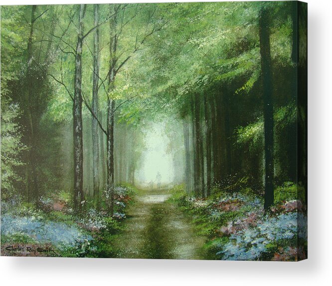 Charles Roy Smith Acrylic Print featuring the painting Nature's Cathedral by Charles Roy Smith