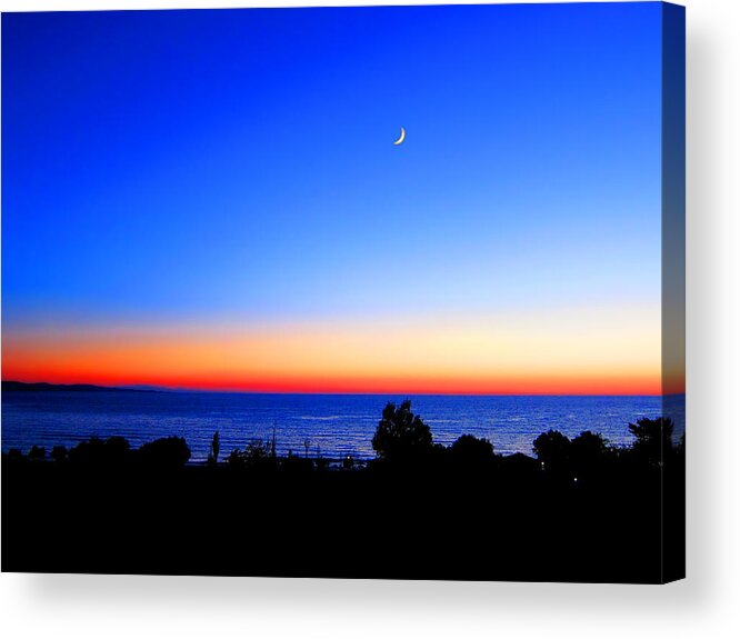 Night Acrylic Print featuring the photograph Nightfall by Andreas Thust