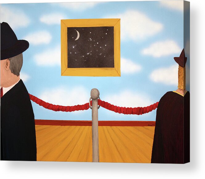 Surrealism Acrylic Print featuring the painting Nobody Noticed by Thomas Blood