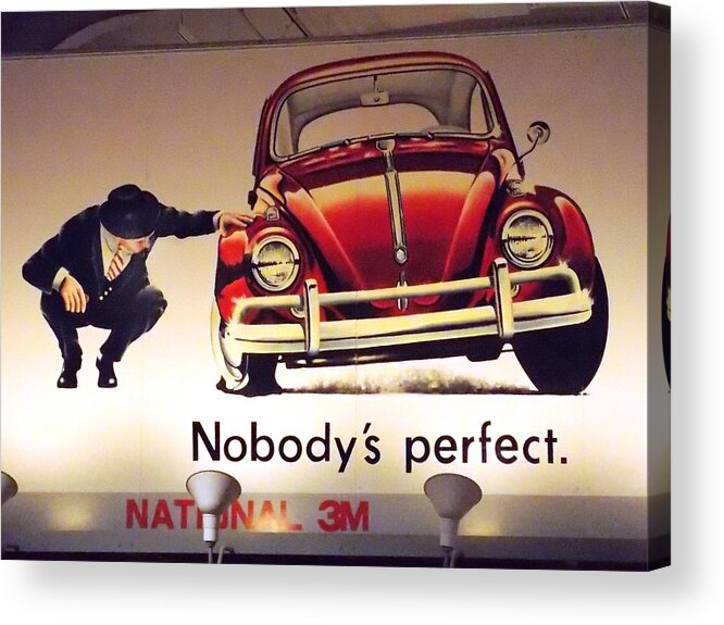 Nobody's Acrylic Print featuring the photograph Nobody's Perfect 1 by Nina Kindred