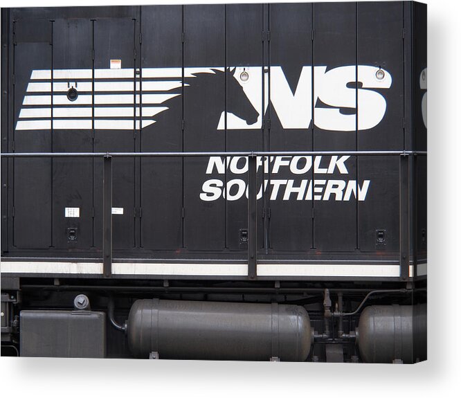 Railroad Acrylic Print featuring the photograph Norfolk Southern Emblem by Mike McGlothlen