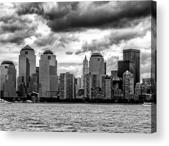 Cityscapes Acrylic Print featuring the photograph NYC Skyline by Louis Dallara