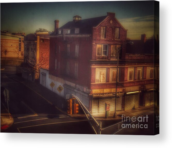 House Acrylic Print featuring the photograph Old House on the Corner by Miriam Danar