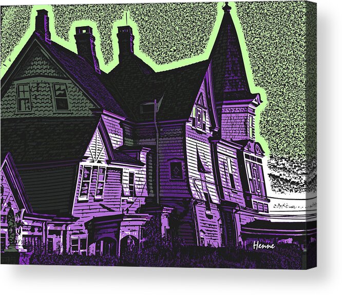 House Acrylic Print featuring the painting Old Meets New by Robert Henne