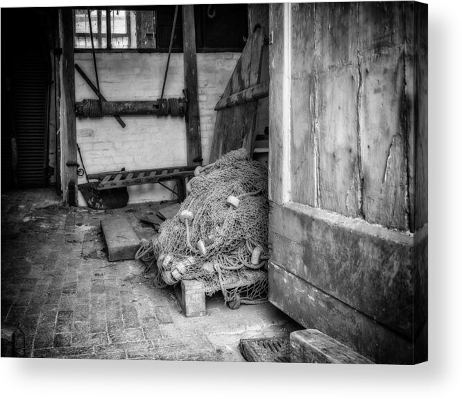 Rope Acrylic Print featuring the photograph Old Rope by Nick Bywater