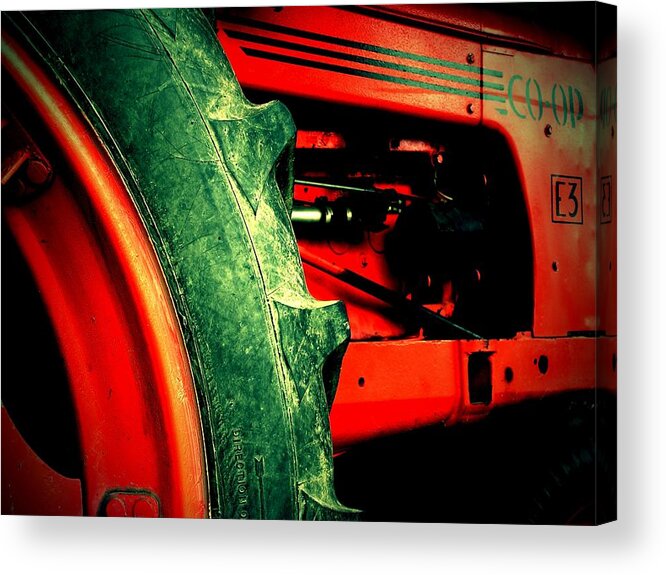 Tractor Acrylic Print featuring the photograph Old Tractor by Ken Krolikowski