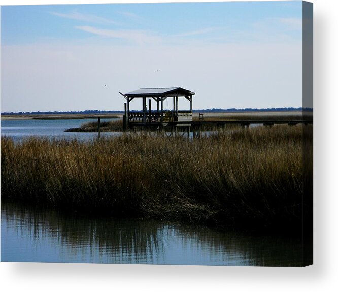 Water Acrylic Print featuring the photograph On the Creek by Leslie Revels