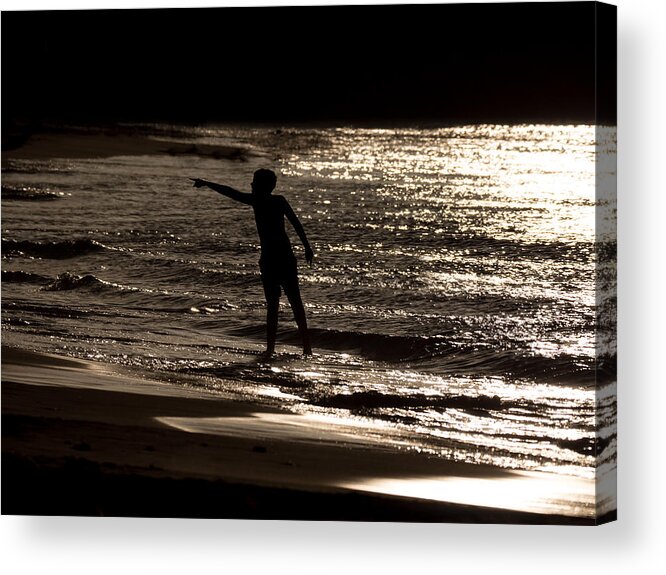 Silhouette Acrylic Print featuring the photograph Over There by Derek Dean