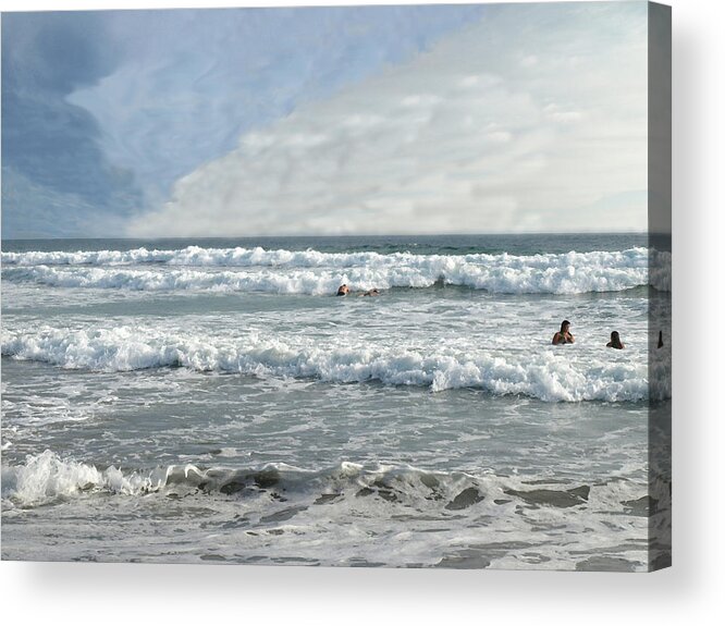 Pacific Acrylic Print featuring the photograph Pacific Beach by Chuck Shafer