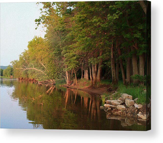 Landscape Acrylic Print featuring the photograph Painted Land by Inspired Arts