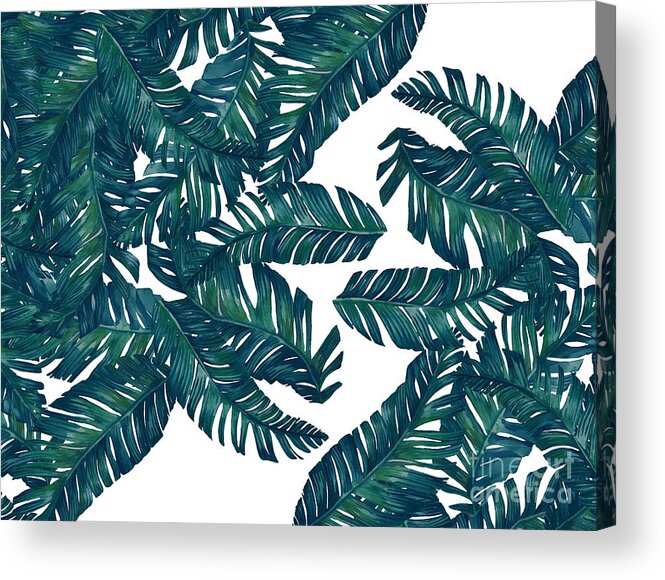 Summer Acrylic Print featuring the digital art Palm Tree 7 by Mark Ashkenazi