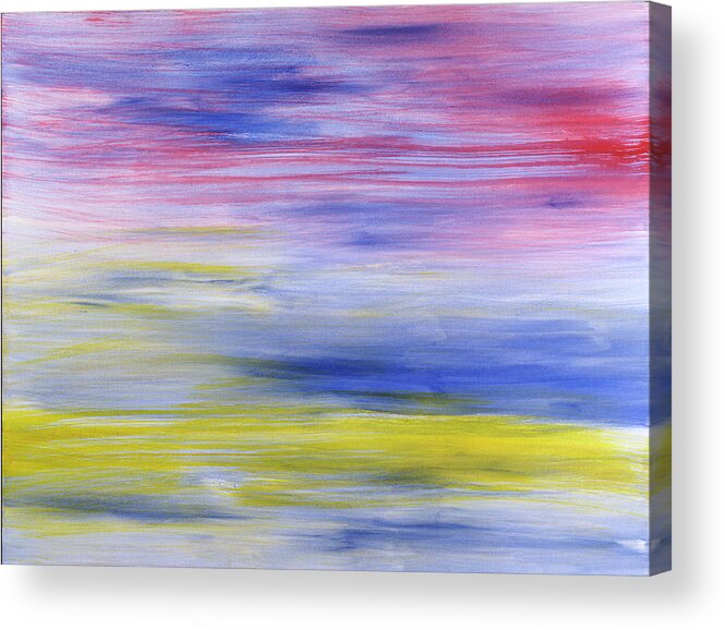 Abstract Acrylic Print featuring the painting Peaceful Serenity by Angela Bushman