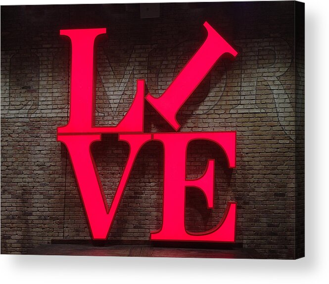 Richard Reeve Acrylic Print featuring the photograph Philadelphia Live by Richard Reeve