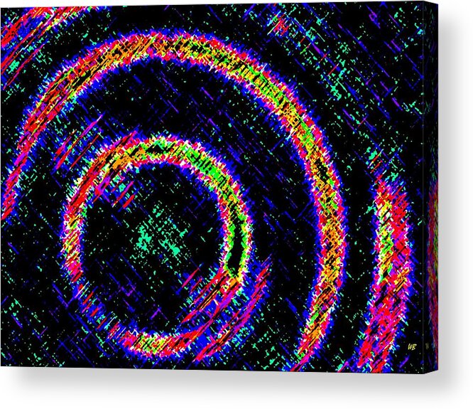 Abstract Acrylic Print featuring the digital art Pizzazz 2 by Will Borden