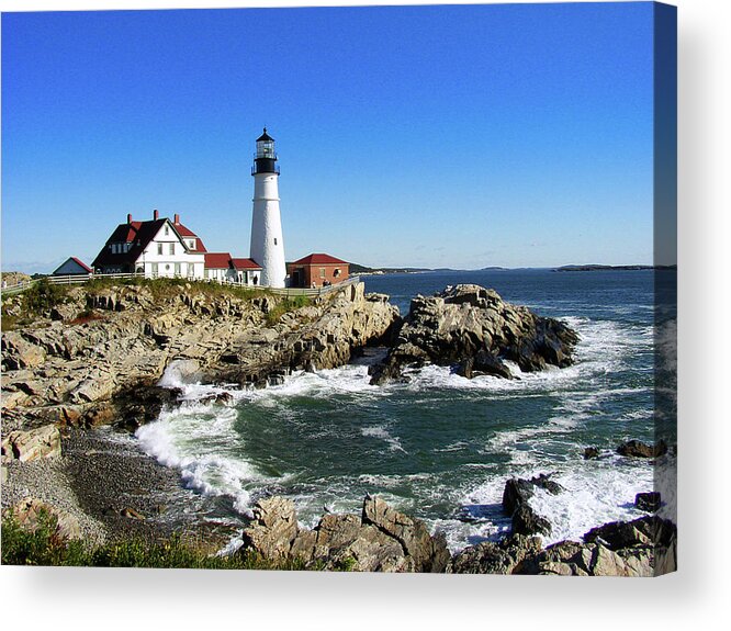 Portland Head Acrylic Print featuring the photograph Portland Head by Paul Mashburn