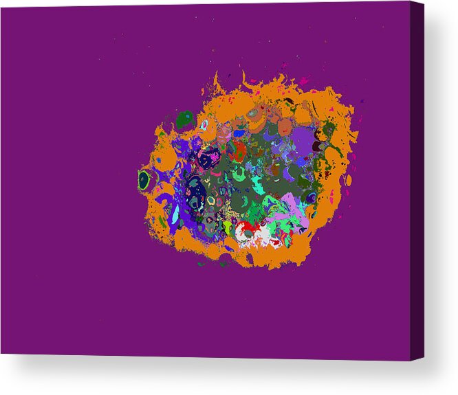 Find U'r Love Found Acrylic Print featuring the photograph Puff Of Color by Kenneth James